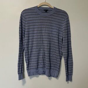 Theory 98% Wool Men's Blue Striped Sweater